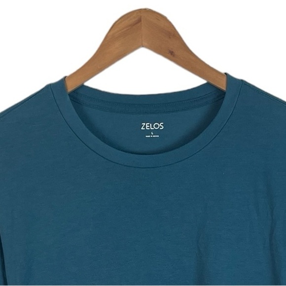 TS551 Men’s Zelos Athletic Performance Brand Stretch T Shirt L - Picture 3 of 4